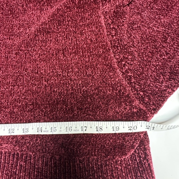 White House Black Market Burgundy Cowl Neck Sweater - Picture 7 of 8